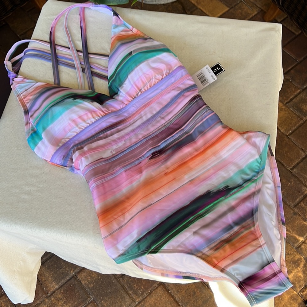 LA BLANCA one piece swimsuit size 6 - Picture 2 of 10